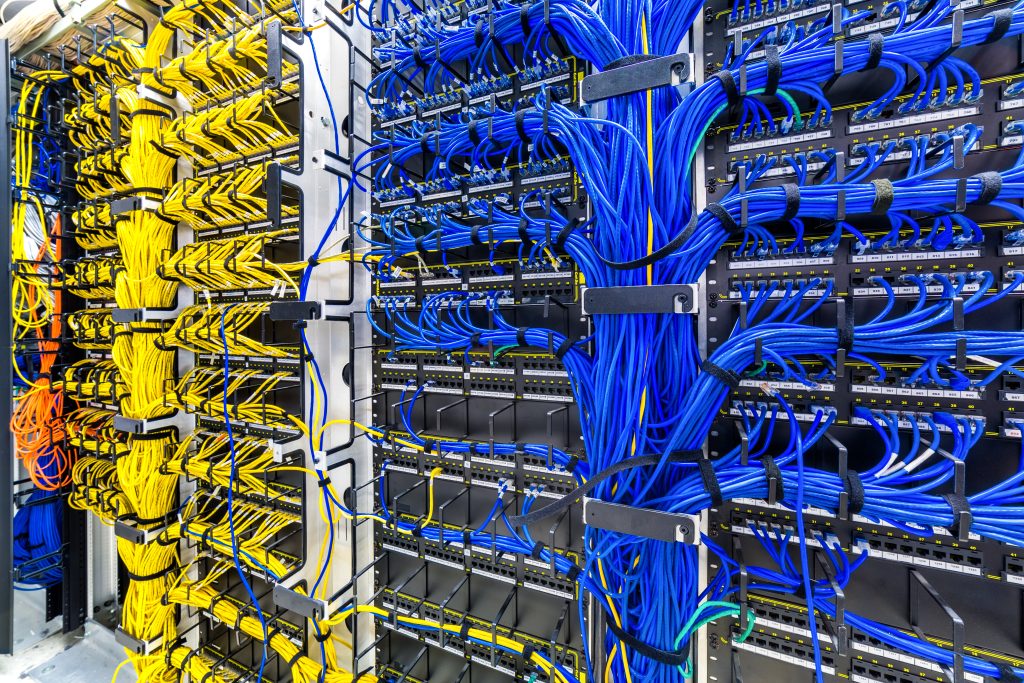 Structured cabling installation by Kace Communications professionals